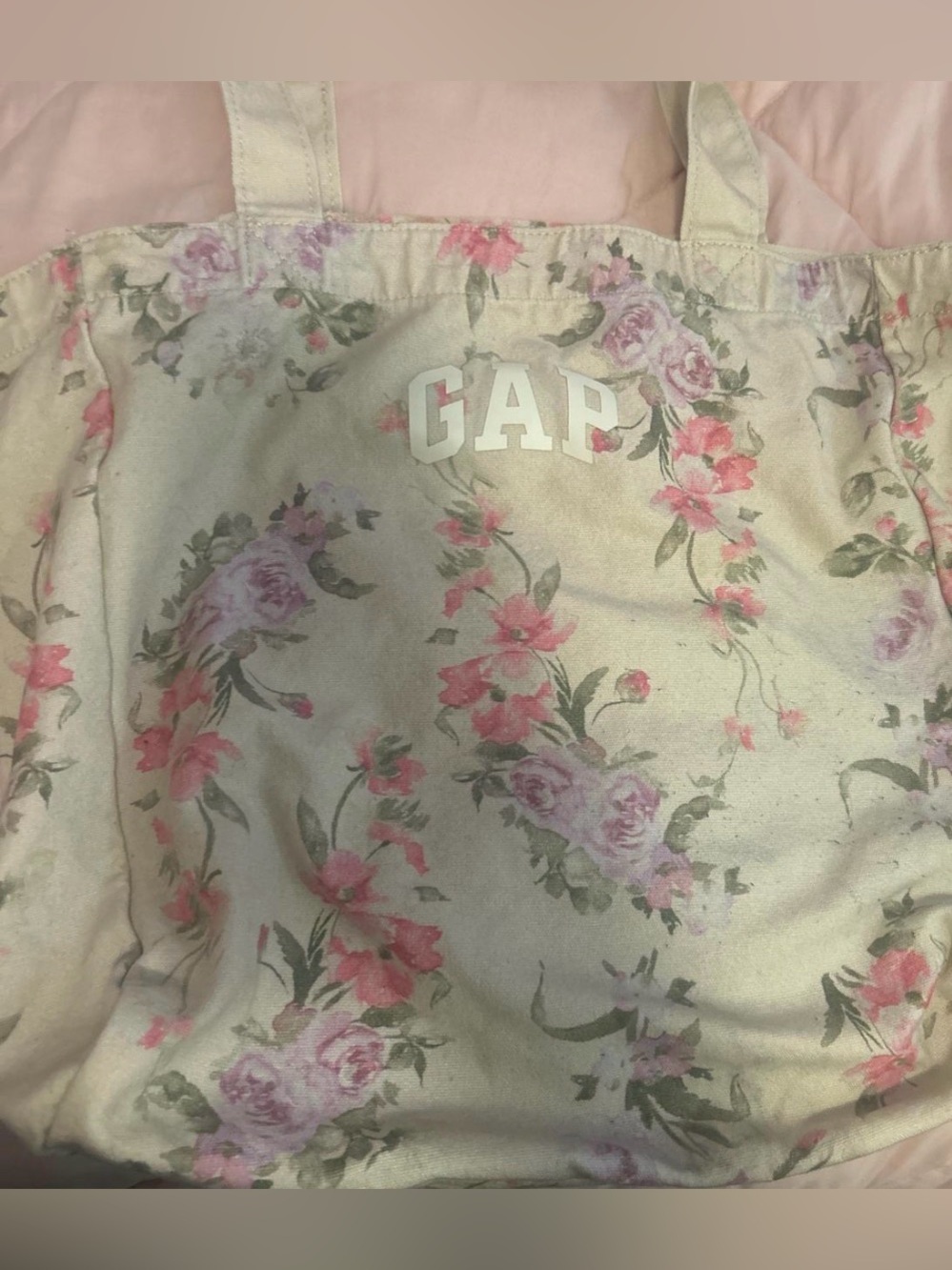 GAP LoveShackFancy Floral Canvas Tote